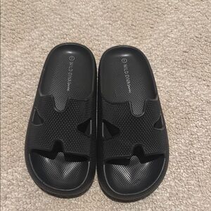 Black Slide Sandals
